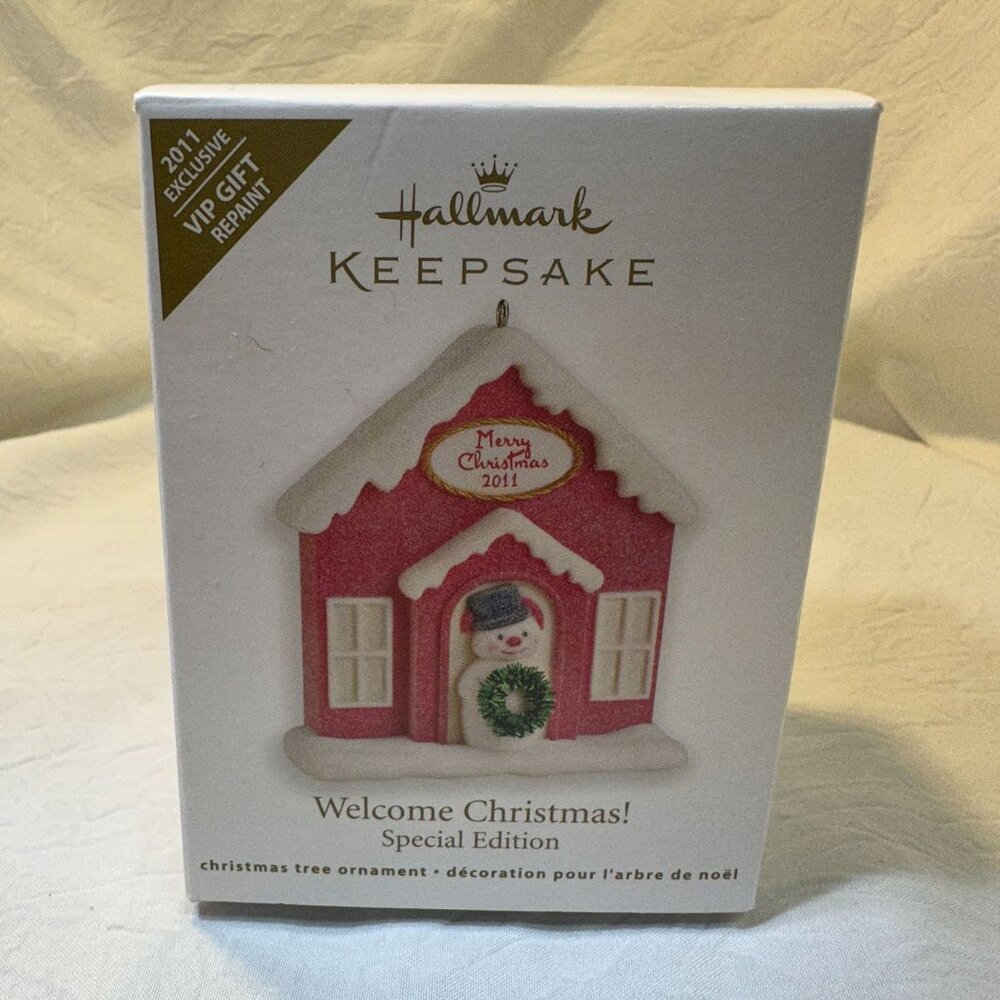 2011 Hallmark Keepsake Welcome Christmas! Special Edition Ornament VIP Repaint